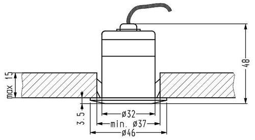 SH-14 BK 3W LED 230V czarny oprawa hermetyczna okrągła IP65 na Arena.pl