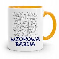 Kubek Żółty Dzień Babci Wzorowa Babcia Prezent Z Nadrukiem Ze Zdjęciem