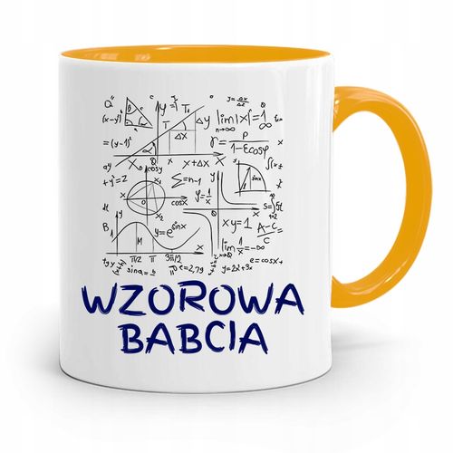 Kubek Żółty Dzień Babci Wzorowa Babcia Prezent Z Nadrukiem Ze Zdjęciem na Arena.pl