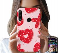 ETUI DO HUAWEI P30 LITE - KOBIECE, MODNE WZORY XOXO SERCE + SZKŁO