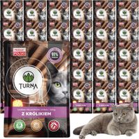 karma mokra dla kota z królikiem turna cats 100g koty z wrażliwym żołądkiem