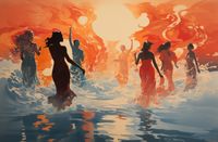 Plakat 86,4x56,8cm Taneczny Żar