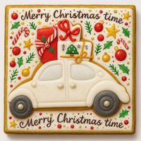 CIASTKO LUKROWANE GARBUS PRESENTS WHITE ROZ.XL  KWADRAT AT RĘCZNIE ROBIONE