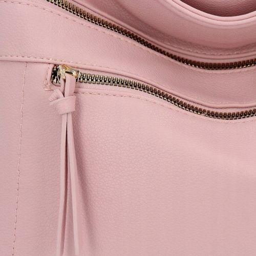 Herisson - torebka worek dwa zamki skóra ekologiczna pudrowy róż 1052L2083 na Arena.pl