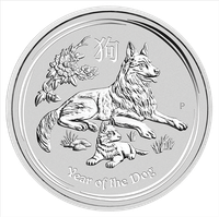 Lunar II: Rok Psa 1/2 uncji Srebra 2018