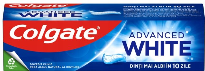COLGATE ADVANCED WHITE PASTA DO ZĘBÓW WYBIELAJĄCA MINI 50 ML zdjęcie 3