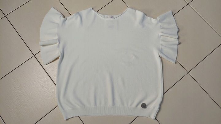 COCOMORE Bluzka Sweter z Falbanką Żółty zdjęcie 13