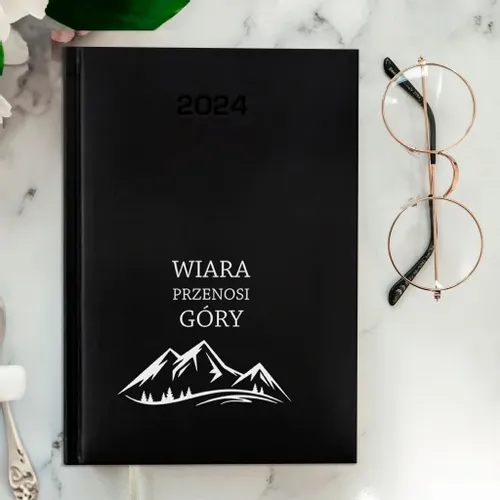 PERSONALIZOWANY KALENDARZ KSIĄŻKOWY PLANER TERMINARZ 2024 A5 NADRUK na Arena.pl