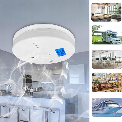 CZUJNIK CZADU DYMU GAZU CO WYKRYWACZ TLENKU WĘGLA CERTYFIKOWANY DETEKTOR na Arena.pl