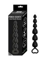 koraliki analne silikonowe power escorts czarny 18 5 cm