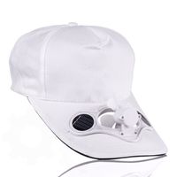Czapka z wiatraczkiem Biały daszkiem na upały
