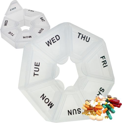 TG56518 POJEMNIK KASETKA NA LEKI TABLETKI PUDEŁKO ORGANIZER 7 DNI TYDZIEŃ na Arena.pl