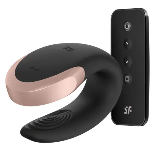 satisfyer double love black - model dla par, sterowanie aplikacją i pilotem na Arena.pl
