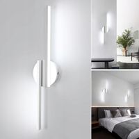 LAMPA LED KINKIET ŚCIENNA BIAŁY DO SALONU NOWOCZESNA PROSTY 22W 6500K 55CM