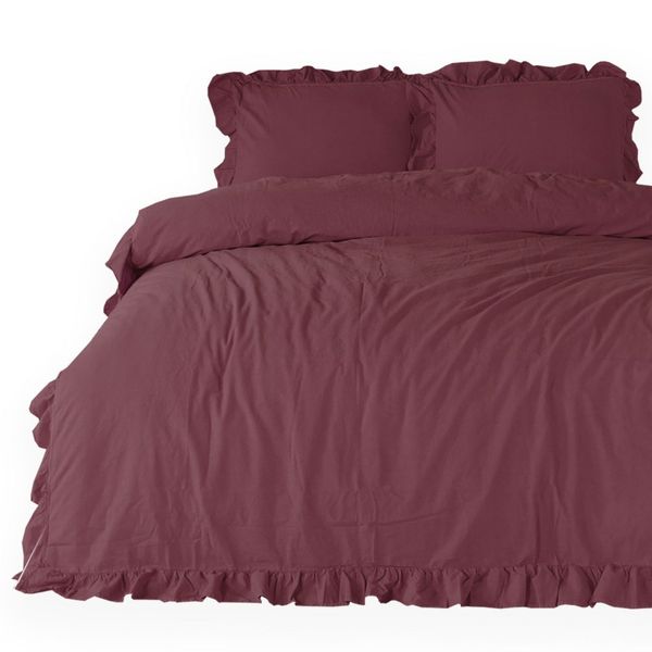 Pościel bawełniana RASPBERRY/160x200(P) STONEWASHED zdjęcie 2