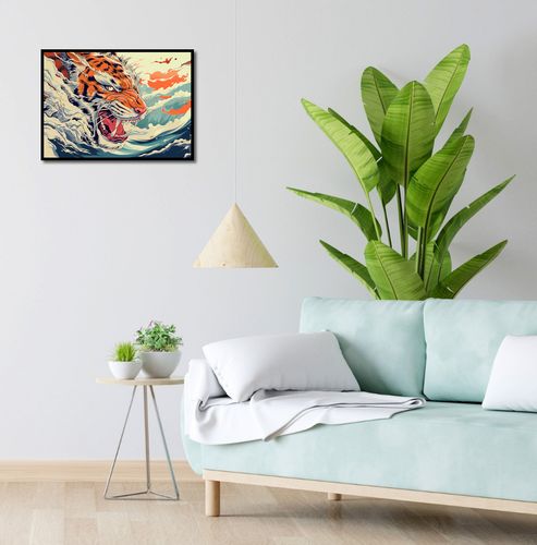 Plakat 55x40cm Tygrys Na Fali na Arena.pl