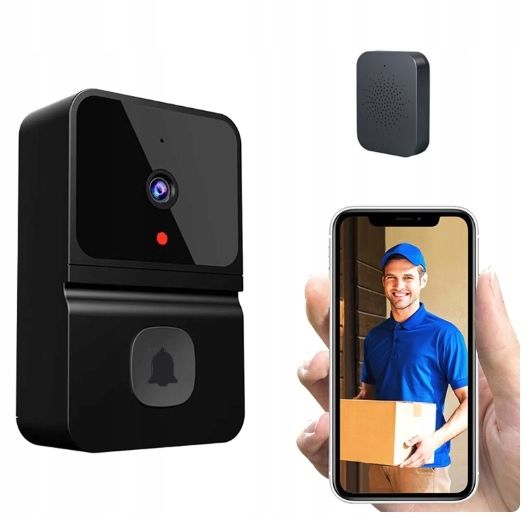 DZWONEK do DRZWI z Kamerą Wizjer DOMOFON WIFI APLIKACJA iOS Android zdjęcie 1