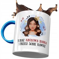 Kubek Błękitny Dla Bianki Przyjaciółki Prezent Z Nadrukiem Ze Zdjęciem