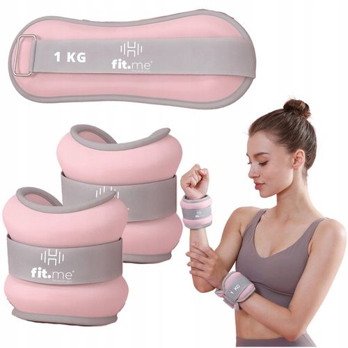 OBCIĄŻNIKI CIĘŻARKI NA KOSTKI NADGARSTKI RĘCE NOGI 2x1KG CIĘŻARKI FIT.ME na Arena.pl