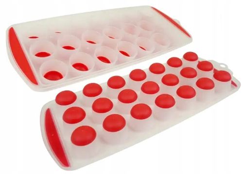 Silikonowa Foremka Forma Do Kostek Lodu Kostkarka Wielokrotnego Użytku XL na Arena.pl