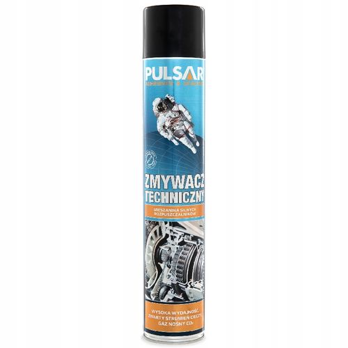 ZMYWACZ TECHNICZNY PULSAR USUWA SMARY KLEJE WOSKI OLEJE SPRAY 750 ml na Arena.pl