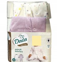 PAJACYK NIEMOWLĘCY 2-PAK ROZMIAR 80 9-12 MIESIĘCY BAWEŁNA DADA