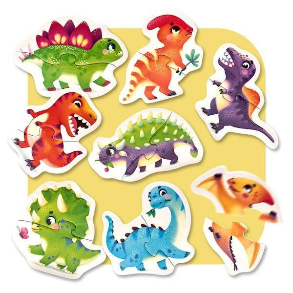 Edukacyjne Puzzle Dinozaury 16 Elem. Cubika 15252 zdjęcie 4