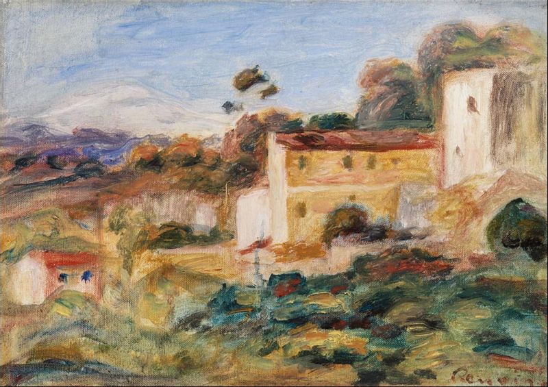 Landscape , Pierre-Auguste Renoir - plakat 40x30 cm zdjęcie 1