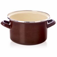 Garnek Emaliowany do Gotowania Tradycyjny na Gaz Indukcję 18 cm 2L