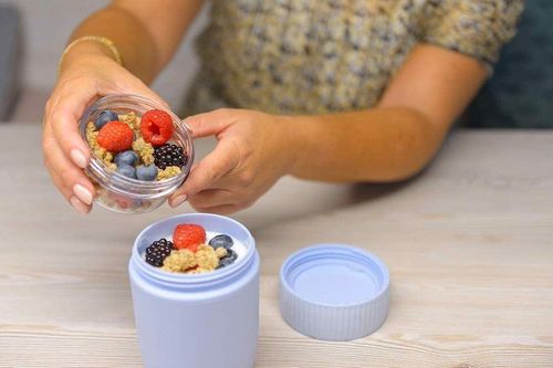 Pojemnik Podróżny Kubek z 2 przegródkami na Arena.pl