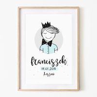 Plakat Metryczka z Emilem P056- rozmiar plakatu A4 (21 cm x 29,7 cm)