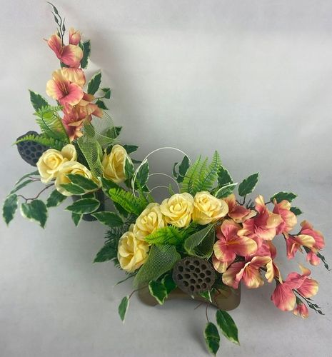 Stroik na cmentarz GRÓB kompozycja ZESTAW flakon na Arena.pl