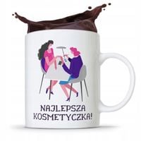 Kubek Prezent Kosmetyczki Najlepsza Kosmetyczka! Z Nadrukiem Ze Zdjęciem