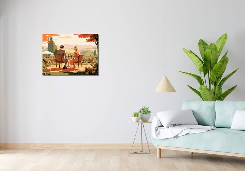 Obraz 70x50cm Retro Randka zdjęcie 2