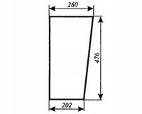 Szyba przednia dolna Massey Ferguson MF-255 kabina Lubsko KBMF/1