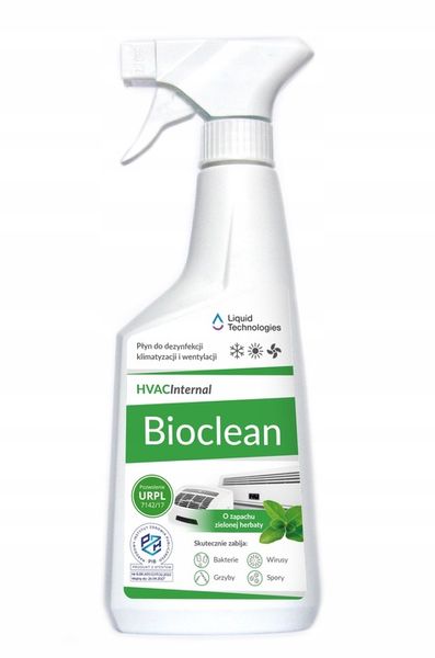 GOTOWY PŁYN BIOCLEAN 500 ml CZYSZCZENIE KLIMATYZACJI DEZYNFEKCJA ZAPACH BIO zdjęcie 1