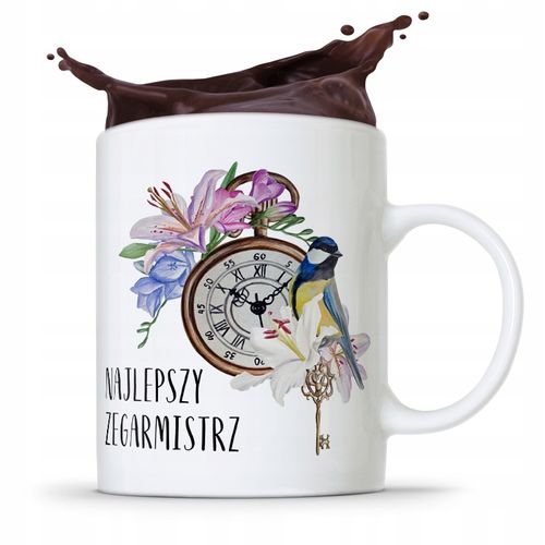 Kubek Prezent Zegarmistrza Najlepszy Zegarmistrz Z Nadrukiem Ze Zdjęciem na Arena.pl