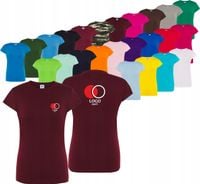 damska KOSZULKA T-shirt HAFT TWOJE LOGO NAPIS firmowa reklamowa 20 szt