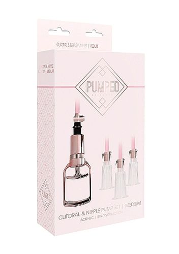 clitoral & nipple pump set medium - rose gold na Arena.pl