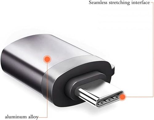 Adapter USB 3.0 na Typ-C OTG szybki transfer danych Srebrny na Arena.pl