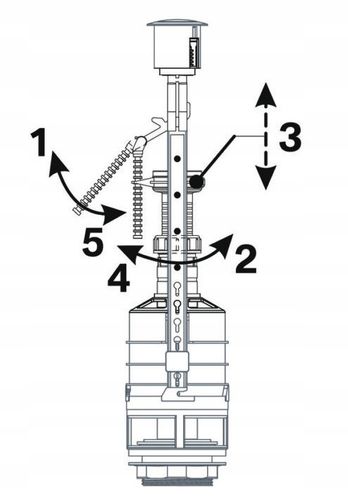 Zawór spustowy WC spłuczki STOP kompakt BIS na Arena.pl