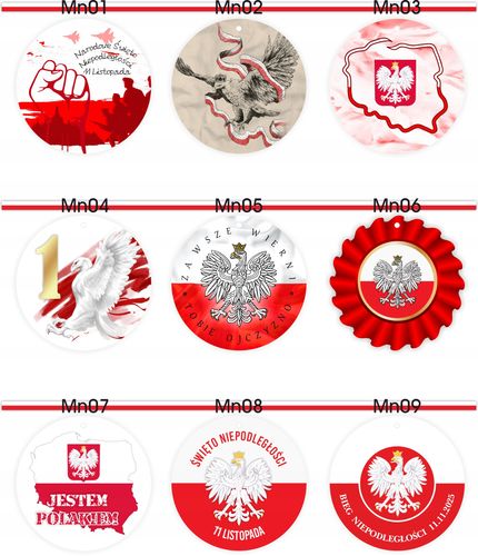 MEDAL PLEXI z TWOIM tekstem nadrukiem UV PATRIOTYCZNY kocham polskę na Arena.pl