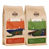 ŚWIEŻO PALONA KAWA ZIARNISTA BRAZYLIA + GÓRALSKI 2x500g SPECIALITY