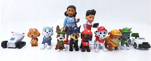 PSI PATROL PIESKI ZESTAW 10 FIGUREK I 2 POJAZDY + SASZETKA PSI PATROL na Arena.pl