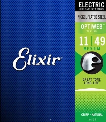 Struny do gitary elektrycznej Elixir 19102 Nickel OPTIWEB Coating 11-49 na Arena.pl