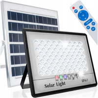 WODOSZCZELNA HERMETYCZNA LAMPA SOLARNA Z PANELEM SŁONECZNYM HALOGEN 100W
