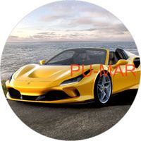 Opłatek na tort Urodziny Ferrari Auto Samochód Tekst Gratis Fura Bryka