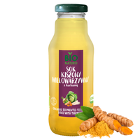 Sok kiszony wielowarzywny z kurkumą 100% 300ml Bionaturo