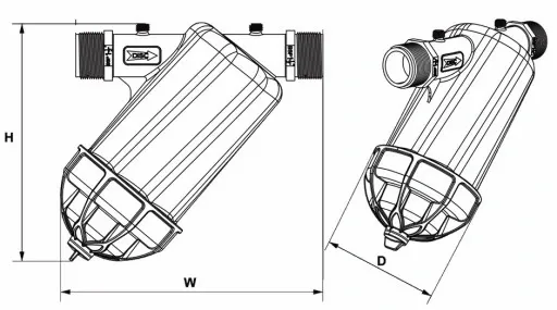 Filtr antypiaskowy 1" dyskowy do pompy hydroforu gwint zewnętrzny zdjęcie 4