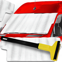 Osłona Aluminiowa Na Przednią Szybę 250x200CM Skrobaczka Mosiężna Długa